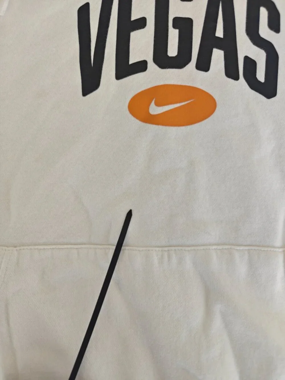 Nike Las Vegas Hoodie Men's XL White Pullover Fleece Sweatshirt Graphic Logo